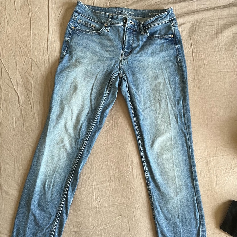 Calvin Klein blue jeans